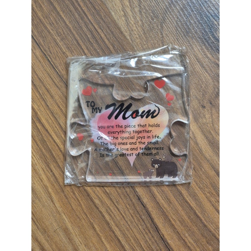 Amazon Translucent Puzzle Piece Mom Gift Mother's Day Birthday Plaque s31